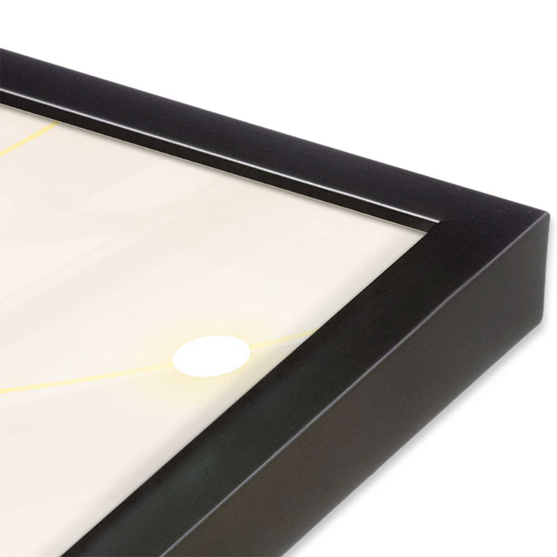 Affiche Holiday Holiday Glow Bauhaus I, Cadre simple en zinc patiné, H 15,25 po x l 12,25 po