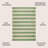 Cino Two-Tone Wide Stripe Green/Cream Indoor/Outdoor Rug-69806594
