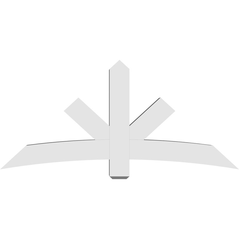 Support de pignon Alberta Alberta, H 33 po x l 72 po (pas 11/12), P 6 po x F 6 po, PVC