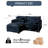 Spacious Chenille Sofas, Modular L-shaped Couch For Modern Living Rooms