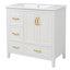 Meuble-lavabo 36 po avec lavabo, une armoire avec portes à fermeture douce, 4 tiroirs à fermeture douce, poignées en métal-346234464