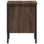 Alliyah 40cm W Metal Bedside Table-758425477
