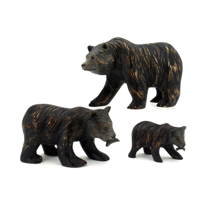 Cudney Animals Figurines & Sculptures, Black 