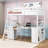 Emy-Leigh Kids Twin Loft Bed with Drawers-648023744