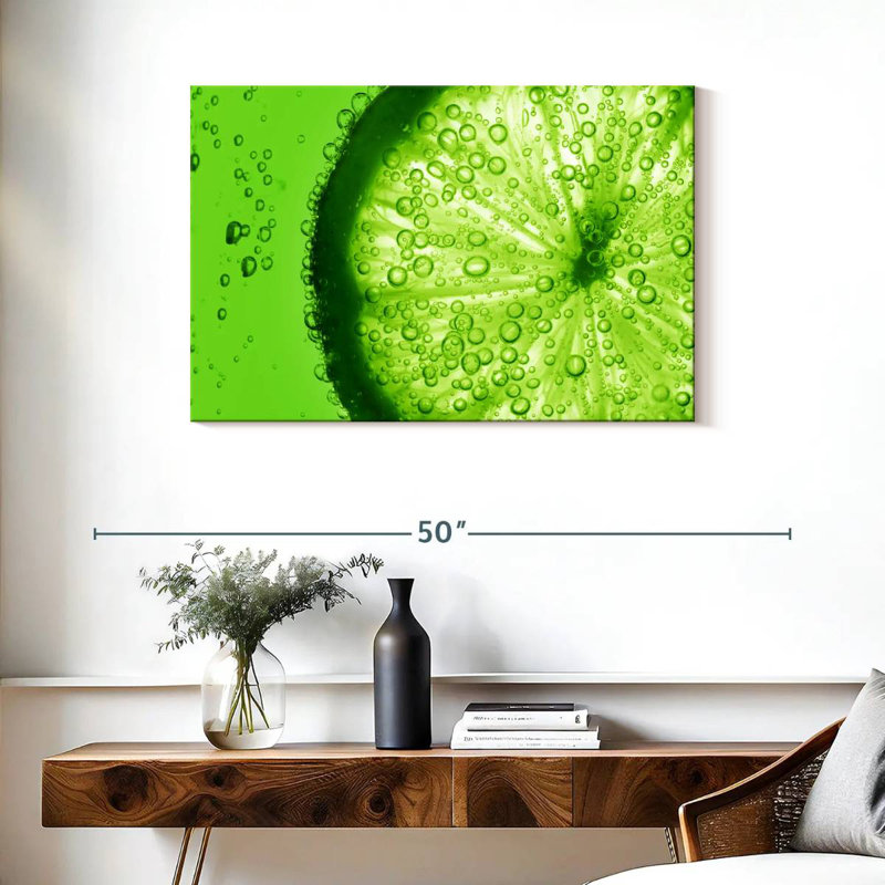 Yarlin Lime Slice, 24" H x 36" W