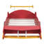 Lit plateforme simple avec roulettes-258678056
