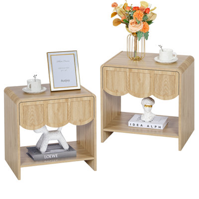 End Table Set, 1 - Drawer Nightstand