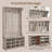 Chalemet Hall Tree 39.4'' Wide with Bench and Shoe Storage-447146492
