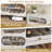 18 Pair Metal Shoe Storage Cabinet with Removable Shelf