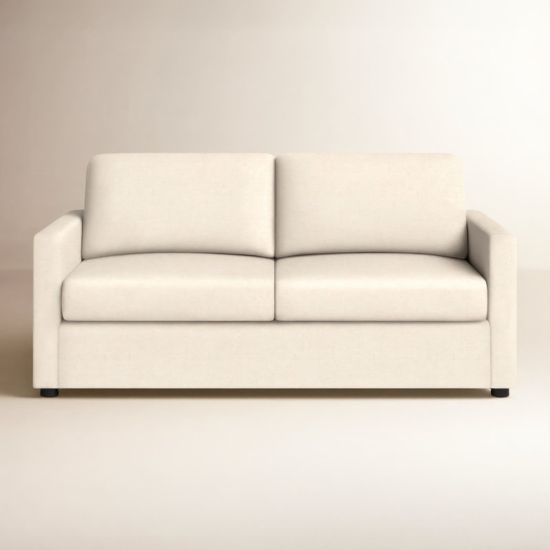 Godwin 75" Linen Sofa, Bayou Natural Canvas
