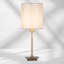 Square Stick Antique Brass Metal Bedside Table Lamp -370727543