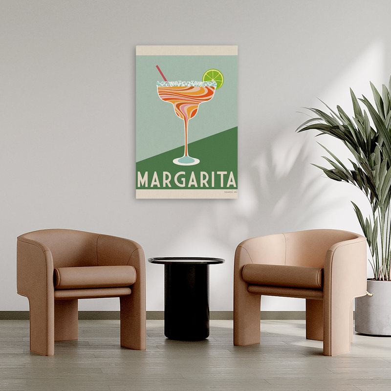 Affiche de cocktail Mid-Century moderne II, H 36 po x l 24 po