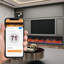 Dynasty Cascade Wall Mount Linear Electric Fireplace - Smart Technology Enabled - 400 SQ. FT.-87076755