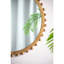 Miroir rond en bois à cadre perlé