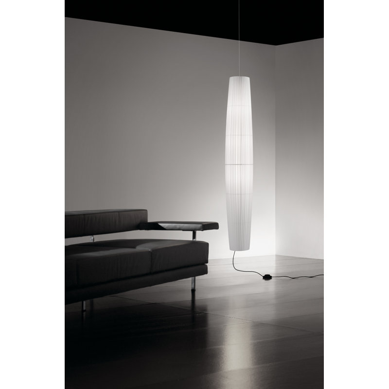 Maxi 4 - Light Pendant, White Translucent Ribbon, 1