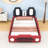 Twin-Size Race Car Platform Bed With Safety Rails And Headboard-1247222866