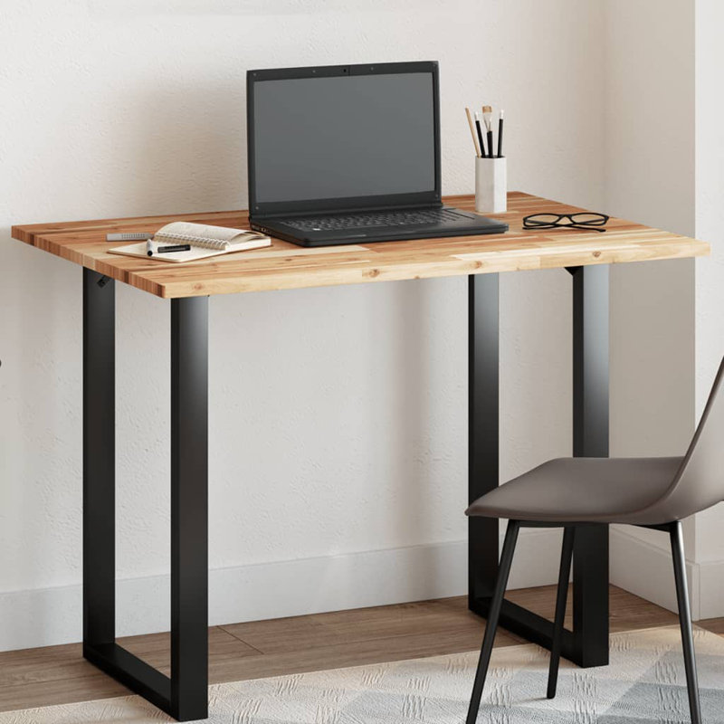  Table Top Rectangular Solid Wood Acacia, Natural, 2cm H x 100cm W x 80cm D