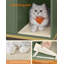 Enceinte de litière, meubles de bac à litière pour chat cachés, avec tapis à gratter, pieds hauts, maisonnette pour chat, table de bout, 31,5 po x 19,7 po x 21,7 po-1763722969