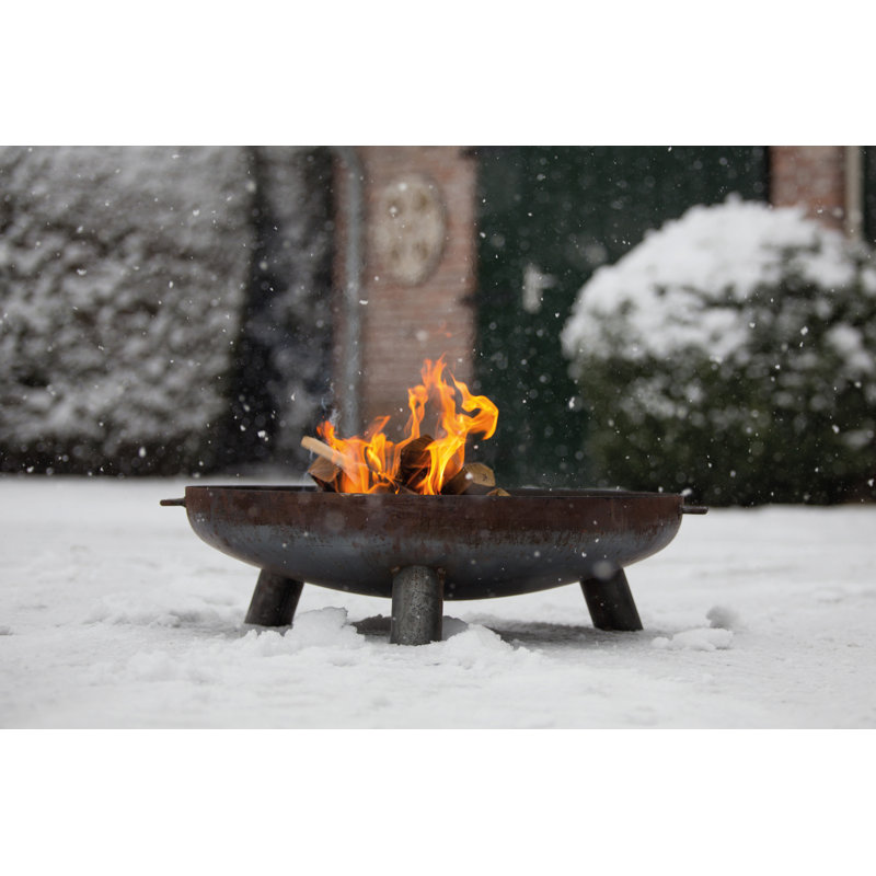 Salo Round Steel Wood Burning Smokeless Fire Pit, 24 cm H x 80 cm W