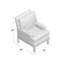 Huntington 31" Wide Down Cushion Armchair-23974482-124930051-124930052