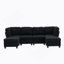 Canapé modulaire modulaire, canapé convertible 6 places, canapé modulaire en U avec repose-pieds avec rangement-1213687201