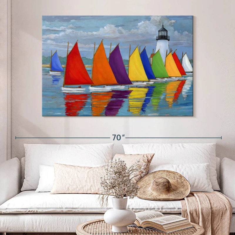 Mehar Rainbow Fleet, 34" H x 51" W