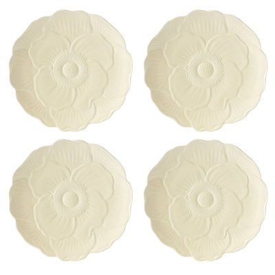 Lenox Butterfly Meadow Floral Set Of 4 Accent Plates