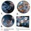 «Sunrise Snowflake Tranquility IV - Winter Landscape», ensemble de 4 pièces d'art mural-41386002