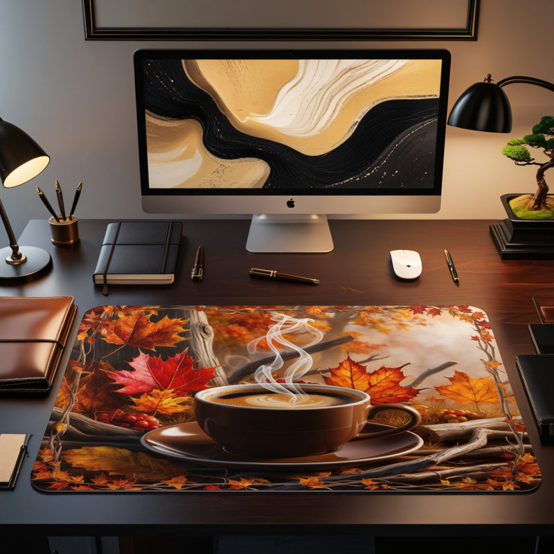 Polyester Desk Pad, 14.4x12.1