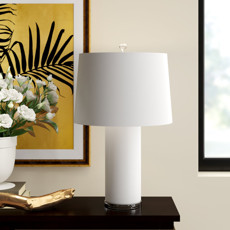 Cleo Table Lamp, White