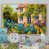 Toile naturelle avec cadre flottant