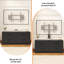 Commode télé moderne ajustable - convient aux téléviseurs de 32 à 75 pouces - 4 grands tiroirs - Console de rangement pour le salon ou la chambre à coucher - Armoire de divertissement élégante - Couleur: noir