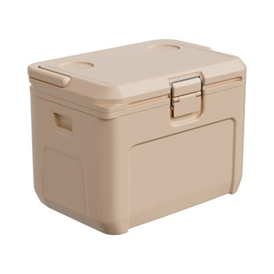 Portable Cooler 16.5 QT Insulated Hard Cooler 23 Can Capacity with Cup Holder