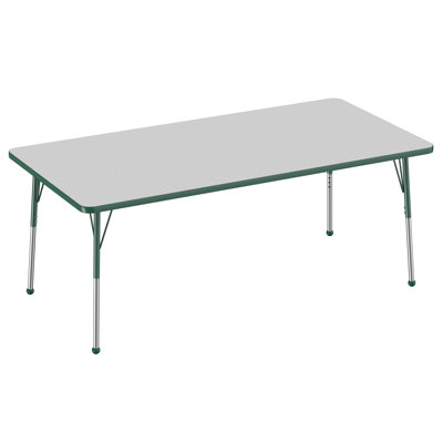 Rectangle T-Mold Adjustable Height Activity Table