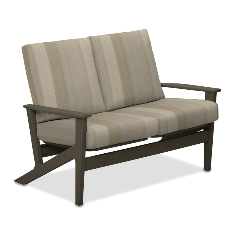 Chrisa 51.5'' Wide Loveseat with Cushions, Whisper Wren, Beachwood