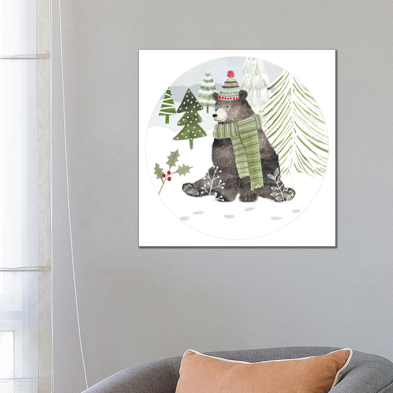Woodland Christmas Collection C 1 Piece Wrapped Canvas Painting, 66.04 cm H x 66.04 cm W x 1.91 cm D
