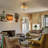 2-Light Glass Semi Flush Mount