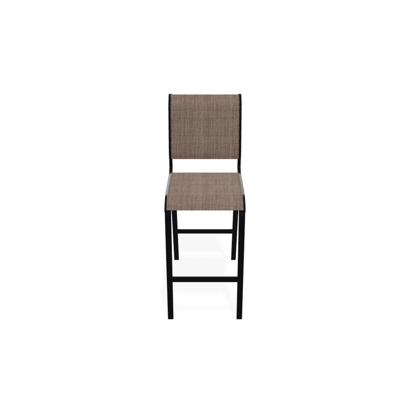 Tabouret de bar 29,5 po Holna, Noir texturé, Fenouil Augustine Sunbrella®