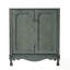Ensemble de meuble-lavabo double avec lavabos en céramique, boutons antiques et tablettes réglables-745736407