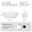 Baignoire autoportante de 65 po à surface solide, baignoire autoportante en résine de pierre de luxe fabriquée à la main avec trop-plein et bonde escamotable, blanc brillant GF-24S06-65GW-120137215
