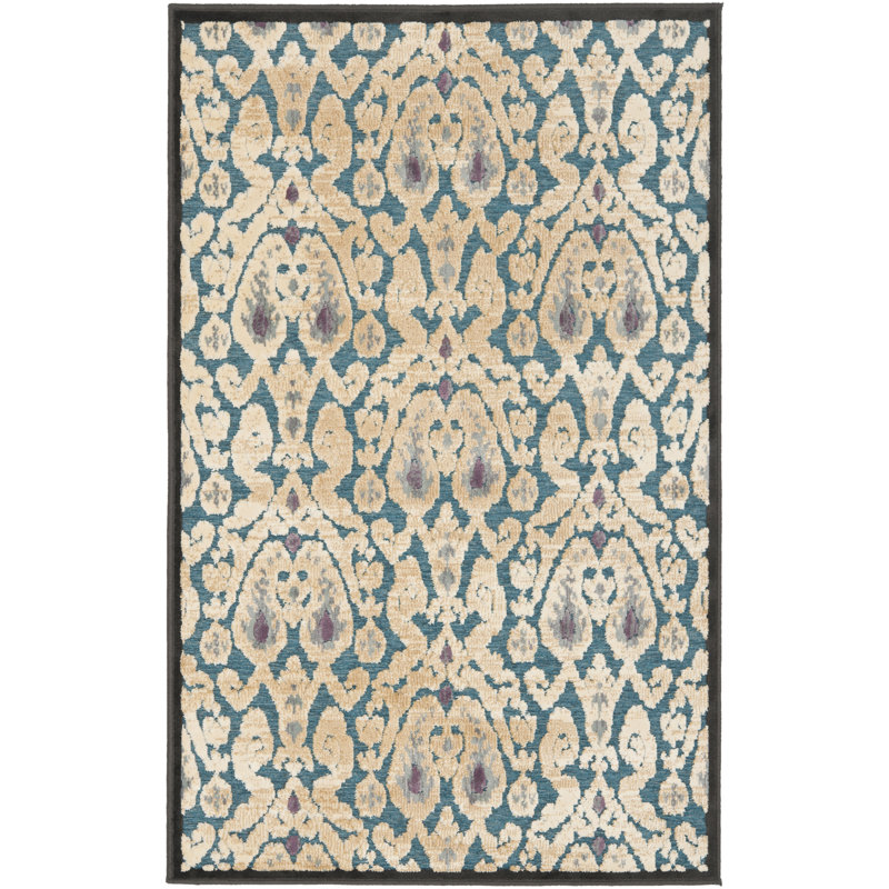 Saint-Michel Performance Ikat Rug, Rectangle 2'7" x 4'