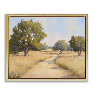 Getting Lost Natural Field Floating Frame, design by Petal Prints Design