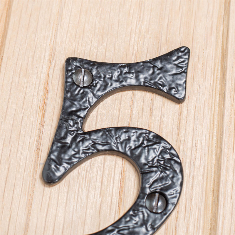 8.6cm H Iron House Number