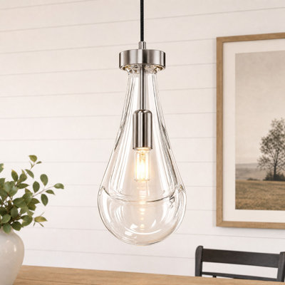 Luminaire suspendu de luxe à 1 lumière Raindrop