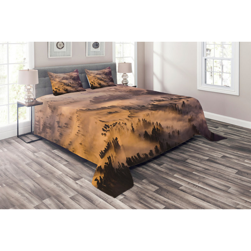 Rustic Coverlet, King Bedspread + 2 Shams