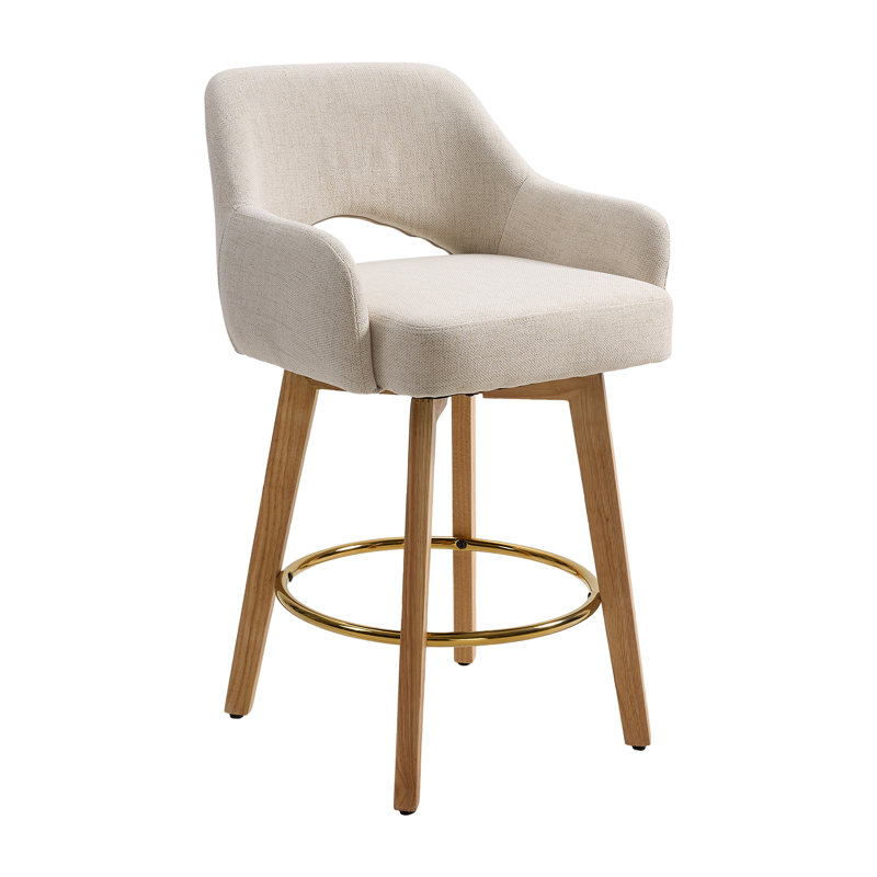 Swivel Upholstered Bar Stool