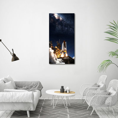 Starting Rocket - Wrapped Canvas Print