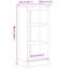46cm W Solid Wood Bookcase-150693299