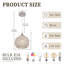 Luminaire suspendu en forme de globe en fil d'argent 1 lumière, finition chromée pour îlot de cuisine