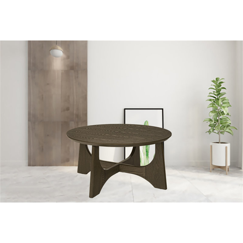 Table basse à pieds croisés, Noyer